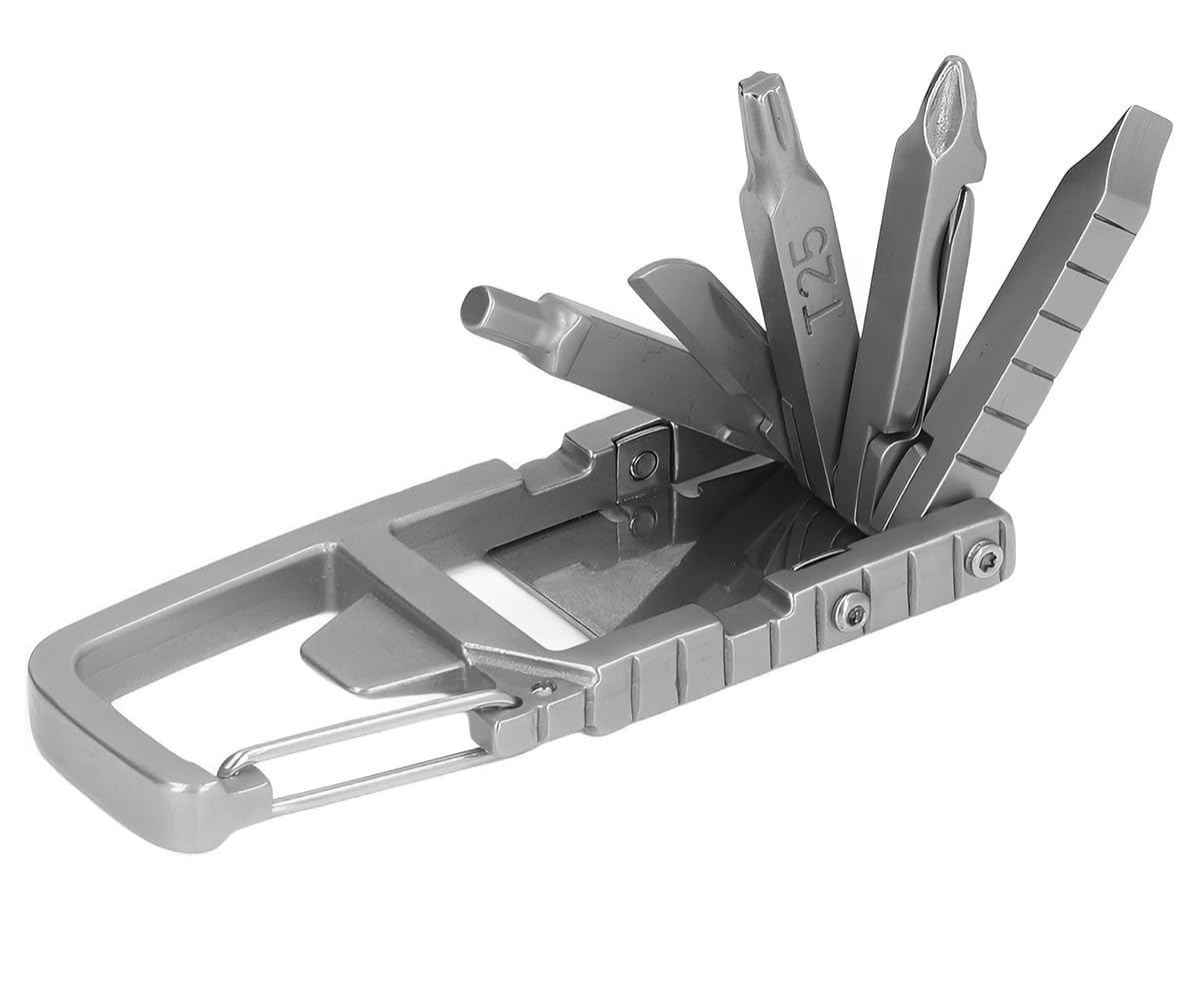 HASTHIP Keychain Multi Tool 12 in 1 Folding Multipurpose Tool with 6 Mini Screwdriver Bits, Cutter, SIM Card Ejector Tool, Bottle Opener Keychain, Phone Holder, Pocket Mini Multitool HASTHIP Keychain Multi Tool 12 in 1 Folding Multipurpose Tool with 6 Mini Screwdriver Bits, Cutter, SIM Card Ejector Tool, Bottle Opener Keychain, Phone Holder, Pocket Mini Multitool